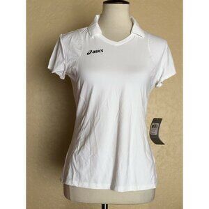 ASICS Women's White Attacker Cap Sleeve Top Size S